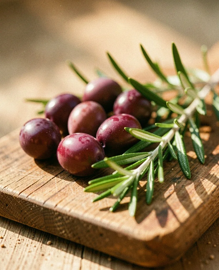 Ingredientes naturales y texturas orgánicas